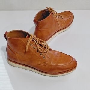 Frye And Company Men's Tan Leather Lace-Up Chukka Boots 10M